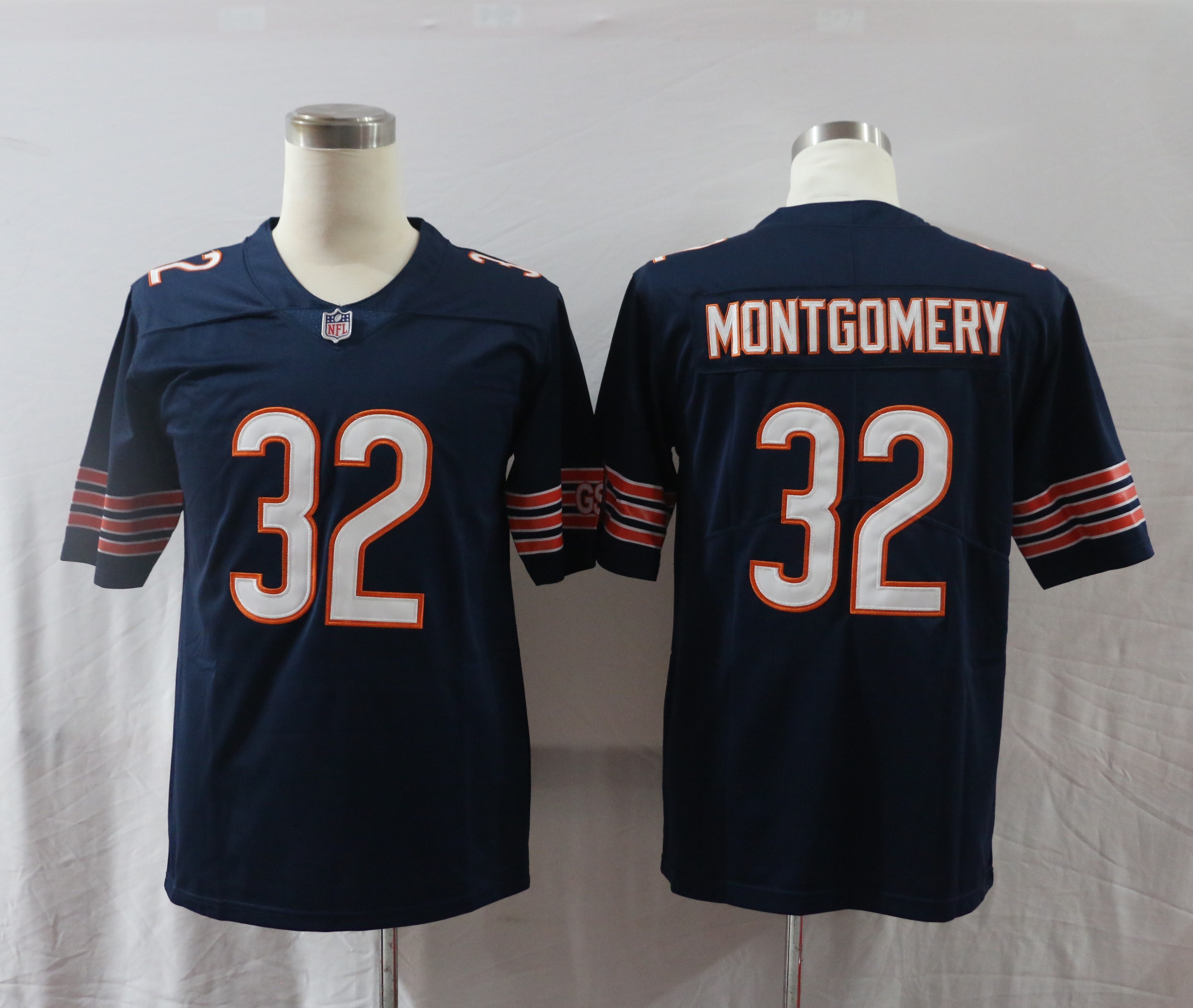Men's Chicago Bears David Montgomery #32 Navy Jersey